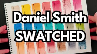 Swatching My 2024 Daniel Smith Watercolor Palette [upl. by Assenyl]