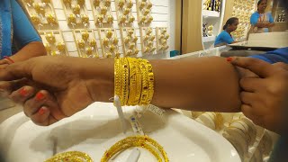 Grt jewellers gold Bangles collections grtgold grtjewellers goldjewellery aakashlook grt tamil [upl. by Estes]