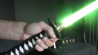 Fire Oni Katana Lightsaber with 18 watt Z6 and Igniter R5 [upl. by Atiluap55]