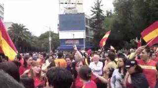 Spain wins 2010 World Cup Street party in Mexico City [upl. by Siletotsira]