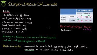 Gevangenendilemma en Nash evenwicht  economie uitleg [upl. by Clifton]