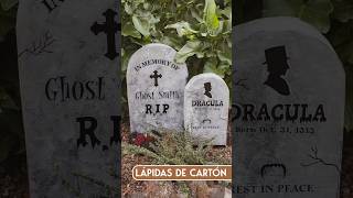 Lápidas de cartón DIY para decoración de Halloween [upl. by Mathilda629]