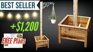 4x4 Post Planter HUGE PROFIT makemoneywoodworking projectsthatsell [upl. by Barb]