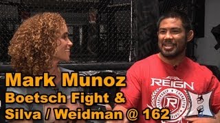 Mark Munoz on UFC 162 Bout with Boetsch  Helping Anderson Beat Weidman [upl. by Pietje]