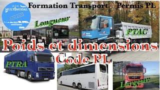 Poids et dimensions des véhicules routiers code de la route [upl. by Catherin]