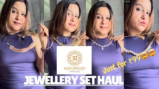 Brado Jewellery Haul💎 Jewellery Sets for ₹99 Only🤯 honestreviews jewellery jewelleryhaul [upl. by Jerroll]