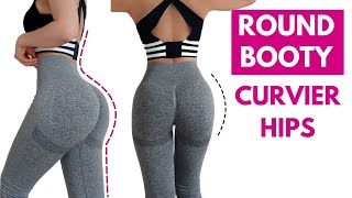 Round booty curvier hips in 20 days not growing thighs How to fix glute imbalance [upl. by Eugeniusz]