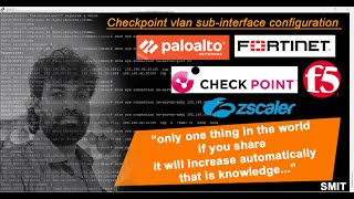 checkpoint new vlan subinterface configuration [upl. by Irtimd]