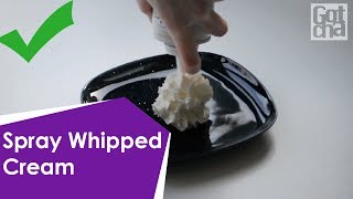 Short howto video  Spray Whipped Cream [upl. by Aurelius]