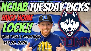 HUGE HOME LOCK NCAAB Picks Today 2202024  Free NCAAB Picks Predictions amp Sports Betting Advice [upl. by Ordisi]