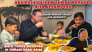 AKHIRNYA NGIDAM TEMPE MENDOAN KESAMPEAN SUAMI LAHAP MAKAN SAKING ENAKNYA [upl. by Adnoma]