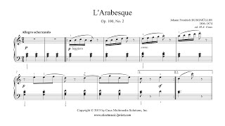 Burgmüller  Arabesque Op 100 No 2 [upl. by Eisle]