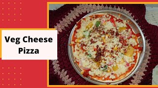 व्हेज चिज पिझ्झा  Veg cheese pizza  how to make pizza  recipe by kokanchi tai [upl. by Sairacaz485]