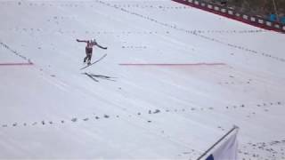 Kamil Stoch Planica 2485m 2018 widok z trybun slowmotion [upl. by Htnicayh685]