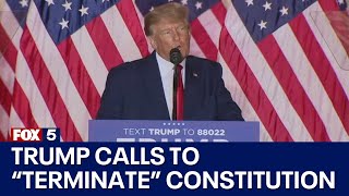 TheFinal5 Trump calls to “terminate” Constitution [upl. by Nessej]