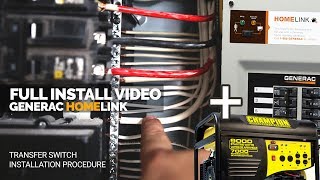 How I Installed the Generac Generator Transfer Switch  Full Install  Home Link [upl. by Annoit]