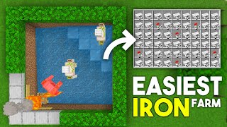 EASIEST 120 IRON FARM TUTORIAL in Minecraft Bedrock MCPEXboxPS4Nintendo SwitchWindows10 [upl. by Inaniel]