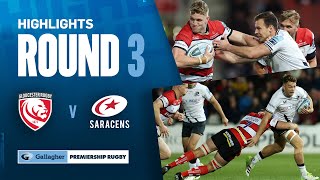 Gloucester v Saracens  HIGHLIGHTS  Willis Shines For Sarries  Gallagher Premiership 202324 [upl. by Nagey]