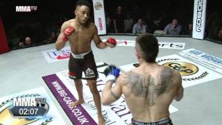 BCMMA 18 Joe Harding brutally knocked out while showboating vs Johan Sega [upl. by Mellen]