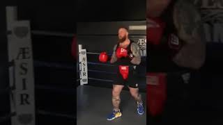 The Beast Vs Thor Boxing NEW 2021  Eddie Hall  Hafthor Bjornsson  boxing trainingShorts [upl. by Ardnohsed]