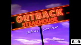 Outback Steakhouse Commercial  1998 [upl. by Ahsikram]