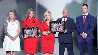 Gold Star families of Marines who died in Afghanistan criticize Biden laud Trump at RNC [upl. by Lirret]