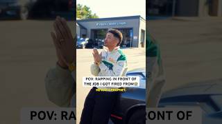 😳Rapping In Front of the Job That Fired Me 🏦 rap shorts christianrapper [upl. by Sweet]