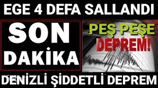 Denizli Pamukkale KÖTÜ Haber Şiddetli DEPREM SON DAKİKA Açıklaması [upl. by Rollecnahc232]