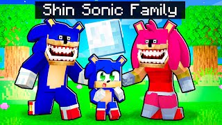 Adopted by a SHIN SONIC FAMILY in Minecraft [upl. by Alyhc]