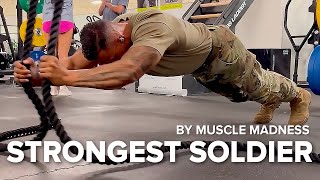 STRONGEST Soldier in Army Gym  Diamond Ott  Muscle Madness [upl. by Tterej709]