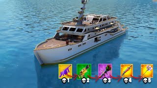 Epic Yacht Gun Game Showdown in Fortnite [upl. by Tnemelc]