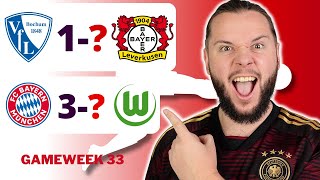 Bundesliga Gameweek 33 Predictions amp Betting Tips [upl. by Venterea228]