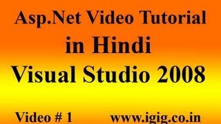 AspNet Part 1  For beginners aspnet tutorial aspnet tutorial for beginners visual studio 2008 [upl. by Gove]