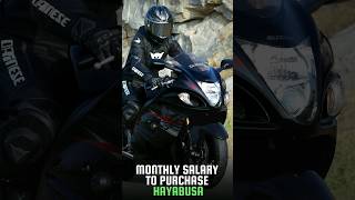 what should be your monthly salary to purchase suzuki hayabusa in india suzuki hayabusa shorts [upl. by Glinys550]