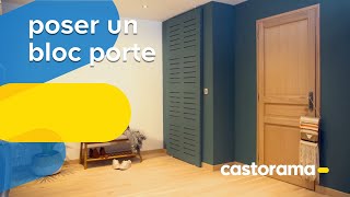 Comment poser un bloc porte  Castorama [upl. by Ahsac906]