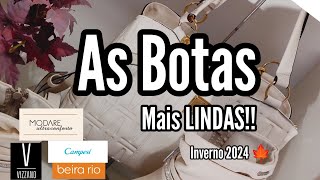 BOTAS FEMININAS CONFORTÁVEIS 🍁 CALÇADOS INVERNO 2024 🍁 MODARE  BEIRARIO  VIZZANO  CAMPESÍ [upl. by Secundas]