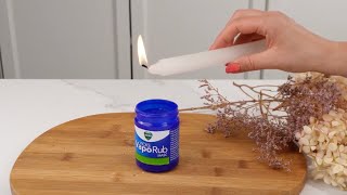 Combine a Candle with VapoRub – The Results Will Surprise You [upl. by Sirtaeb]