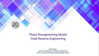 20Phase Reengineering Model  Code Reverse Engineering [upl. by Ail870]