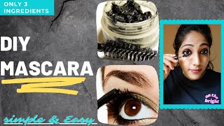 DIY Mascara  How To Make Mascara At Home  Only 3 Ingredients  DIY Homemade Mascara [upl. by Rosmarin661]