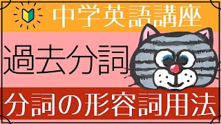 やり直し中学英語㉝過去分詞－分詞の形容詞用法初心者向け [upl. by Attiuqehs]