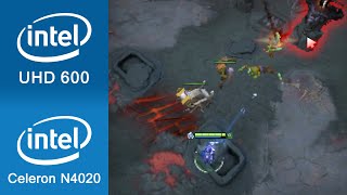 DOTA 2 Gameplay Intel UHD 600  Intel Celeron N4020 [upl. by Eelyr]