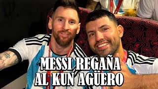 Kun Agüero relata el regaño que le hizo Messi por los festejos en Qatar [upl. by Irafat]