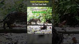 Ocelots Predation Effort on TwoToed Sloth [upl. by Arakawa]