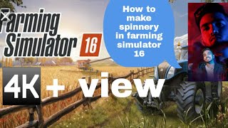 How to make spinnery in farming simulator 16 [upl. by Ahseele]