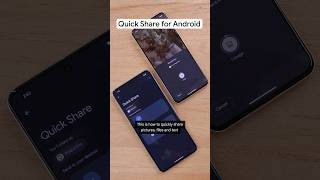 Quickly share files between two android devices QuickShare Android Google [upl. by Eahsal]