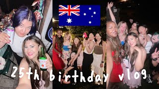 Turning 25  moving to Australia  chaotic bdayfarewell party vlog 🇦🇺🎂🏄🏻‍♀️ [upl. by Maggee]