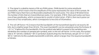 An audio signal of bandwidth 10 kHz is sampled at a rate of 24 kHz quantized into 256 levels and co [upl. by Wyne]