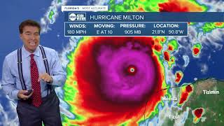 Latest on Category 5 Hurricane Milton with 180 mph winds one of strongest hurricanes ever in Gulf [upl. by Keavy506]