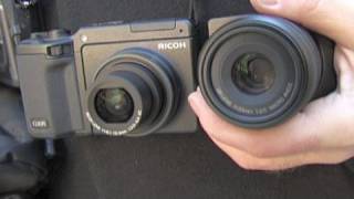 Olympus EP2 und Ricoh GXR  Kompakte Digitalkameras mit Wechseloptik [upl. by Marv]