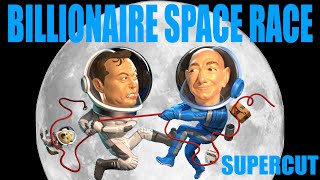 BILLIONAIRE SPACE RACE  Bezos v Musk SUPERCUT [upl. by Drarej]